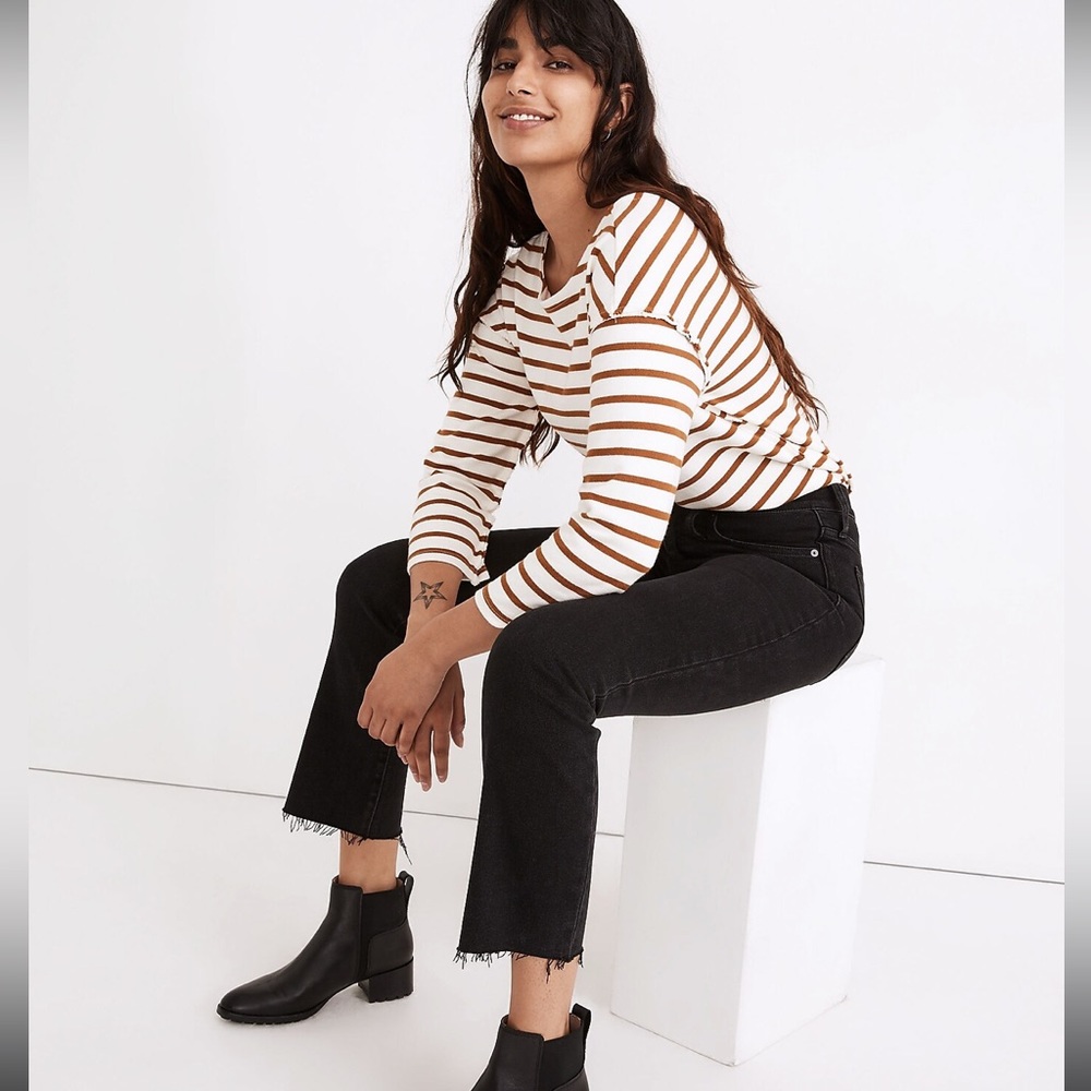 Madewell Cali Demi-Boot Jeans Raw-Hem Edition